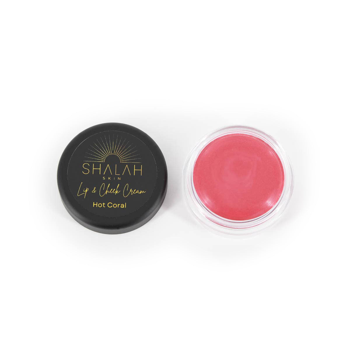 Shalah Skin - Lip and Cheek Cream - Hot Coral 